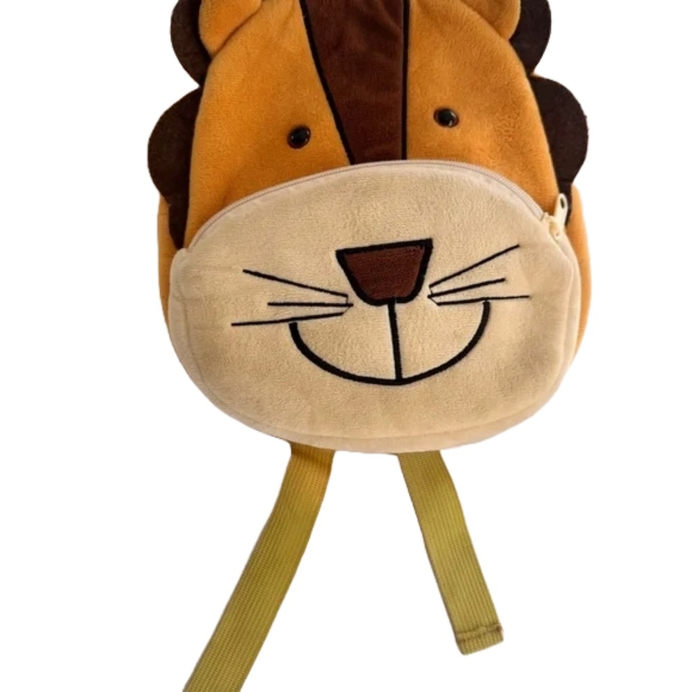 Akoo Kids Lion Backpack - Orange and Brown